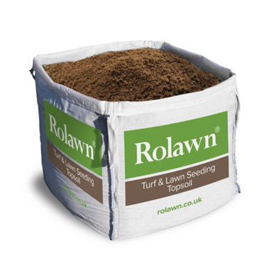 Buy Rolawn Turfing & Lawn Seeding Topsoil Bulk Bag - 500 Litres | DIY ...