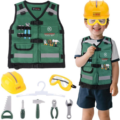 Role Play Clothes Set Construction Role Play Costume Realistic Builder ...