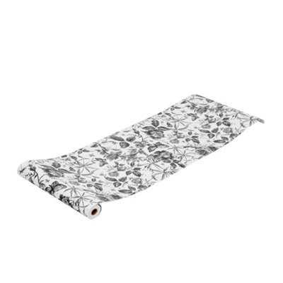 Roll of Self-Adhesive Floral Wallpaper 1000cm x 44cm