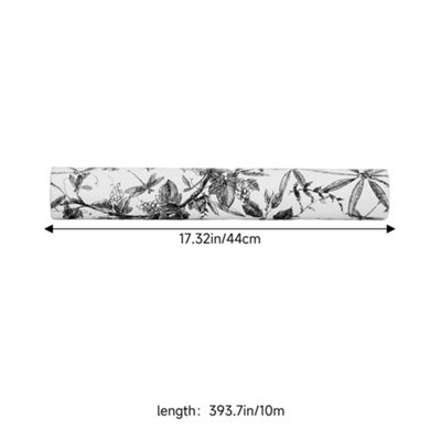 Roll of Self-Adhesive Floral Wallpaper 1000cm x 44cm