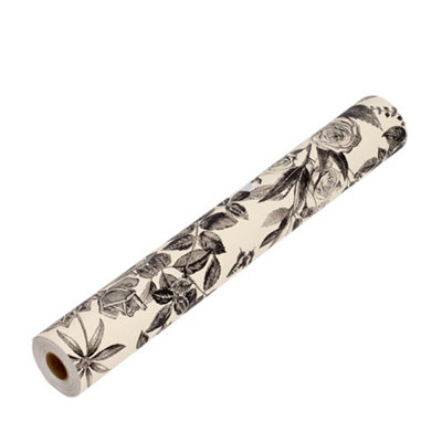 Roll of Self-Adhesive Floral Wallpaper 1000cm x 44cm