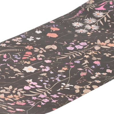 Roll of Self-Adhesive Floral Wallpaper 1000cm x 44cm