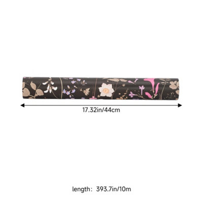 Roll of Self-Adhesive Floral Wallpaper 1000cm x 44cm