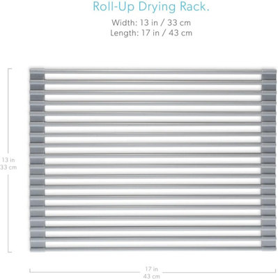 Roll Up Dish Drying Rack 43cm x 33cm