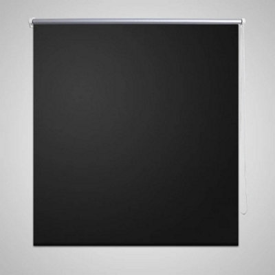 Roller Blind Blackout 40 x 100 cm Black | DIY at B&Q