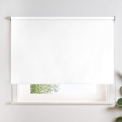Roller Blind Easy Fit Fabric Thermal Window Bedroom | DIY at B&Q