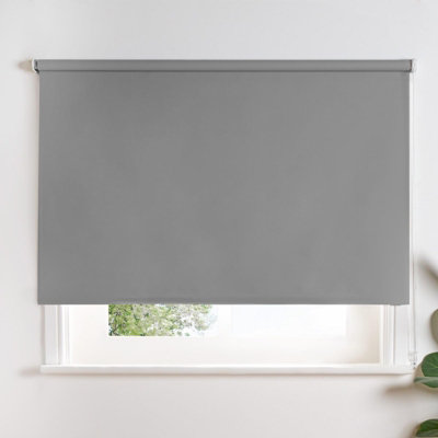 Roller Blind Easy Fit Fabric Thermal Window Bedroom | DIY at B&Q