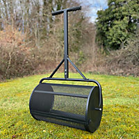 Rolling Garden Lawn Compost Spreader (70 Litre Capacity)