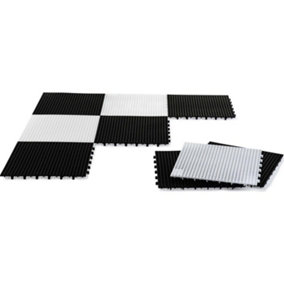 Rolly Childrens Large Base Black & White Chess Board Mats