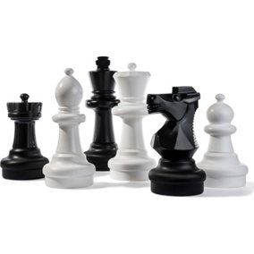 Rolly Childrens Large Chess Pieces Outdoor Toy Garden Games - 16 Pieces