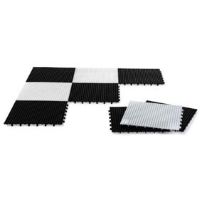 Rolly Childrens Small Base Black & White Chess Board Mats