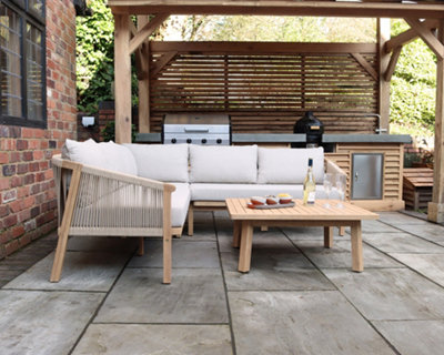Roma 5 Seater Corner Lounge Set DIY at B Q