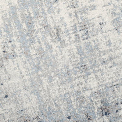 Roma-Abstract Blue Grey Off-White Modern Marble Living Dining Bedroom ...