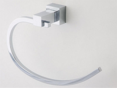 Roma Bathroom Curved Towel Ring Price Comparisons | Compare The Build