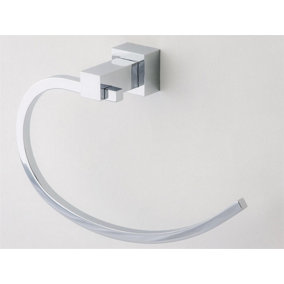 Roma Bathroom Curved Towel Ring