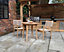 ROMA Bistro Set with Rope Stacking Chairs