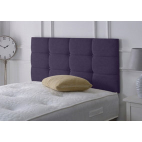 Roma Chenille 3ft Single 20" Headboard - Purple
