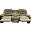 Roma Combination Jumbo Cord Recliner 3 Seater, Armchair Inspired Home Theatre and Living Room Sofa