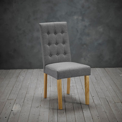 Roma Dining Chair Grey (Pack of 2)