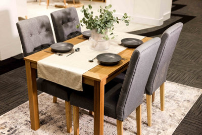 Roma Dining Chair Grey (Pack of 2)