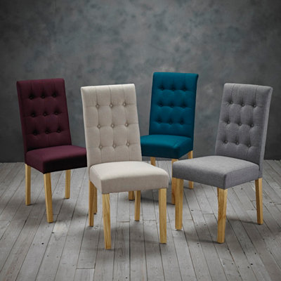 Roma Dining Chair Grey (Pack of 2)