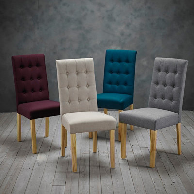 Roma Dining Chair Grey (Pack of 2)