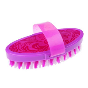 Roma Equi Leather Back Soft Touch Body Brush Pink (One Size)