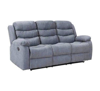 Roma Linen Recliner 3 Seater, Armchair Inspired Home Theatre and Living ...