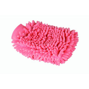 Roma Microfibre Wash Mitt Pink (One Size)