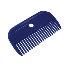 Roma Plastic Horse Mane and Tail Comb Blue (One Size)