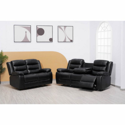 3 & 2 seater deals leather recliner sofas