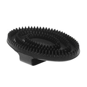 Roma Rubber Curry Comb Black (Large)