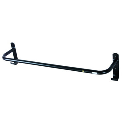 Roma Rug/Blanket Rail Black (One Size)