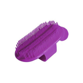 Roma Sarvis Plastic Horse Curry Comb Purple (L)