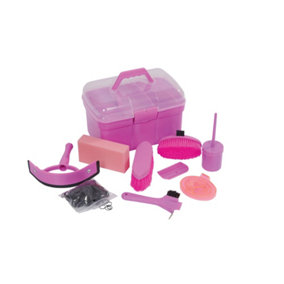 Roma Ultimate 10 Piece Grooming Kit Pink (One Size)