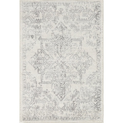 Roma-Vintage Off-White Grey Charcoal Traditional Boho Living Dining ...