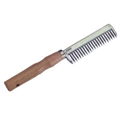 Roma Wood Handle Aluminium Pulling Comb Silver (One Size) Price Comparisons | Compare The Build