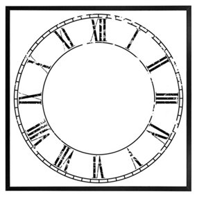 Roman numeral clock (Picutre Frame) / 16x16" / Oak