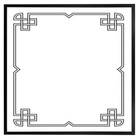 Roman ornamental frame (Picutre Frame) / 20x20" / Black