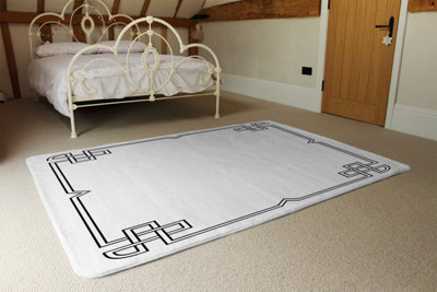 Roman Ornamental Frame Special Soft Home Rug