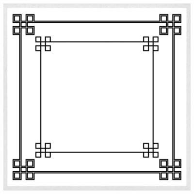 Roman style ornamental frame (Picutre Frame) / 16x16" / Oak