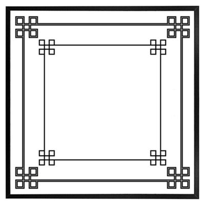 Roman style ornamental frame (Picutre Frame) / 20x20" / Black DIY at B&Q
