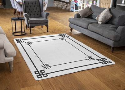 Roman Style Ornamental Frame Special Soft Home Rug