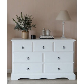 Romance True White 3 Over 4 Chest of Drawers