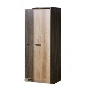 Romero R1 Hinged Wardrobe Right - Efficient Storage in Oak Canyon, H1925mm W800mm D580mm