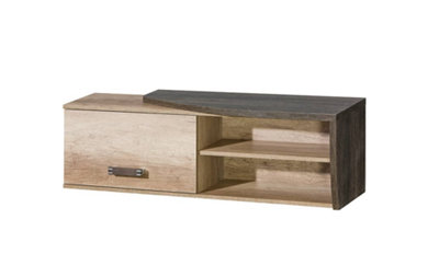 Romero R11 Wall Cabinet Right 120cm - Modern Utility in Oak Canyon, H375mm W1200mm D310mm