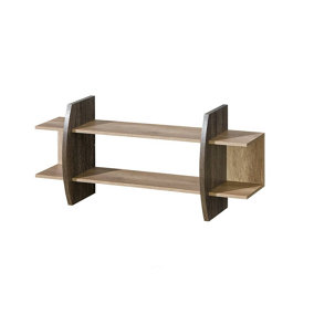 Romero R13 Wall Shelf - Maximise Your Space in Oak Canyon, H550mm W1200mm D310mm