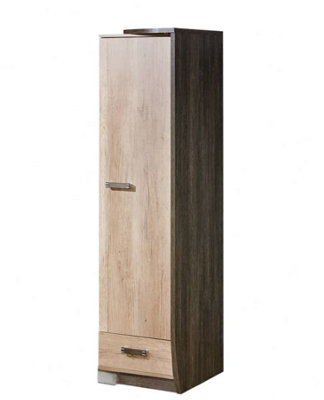 Romero R17 Tall Cabinet Right - Minimalist Design in Oak Canyon, H1925mm W500mm D580mm