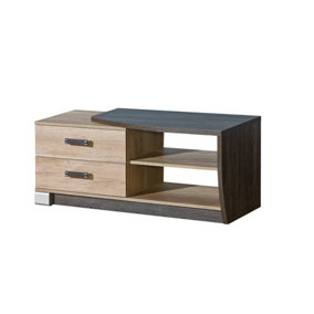 Romero R3 TV Cabinet Right - Contemporary Style in Oak Canyon, H505mm W1200mm D460mm