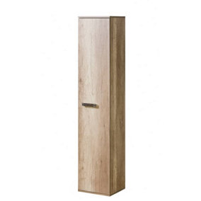 Romero R6 Tall Cabinet - Compact and Efficient in Oak Canyon, H1750mm W350mm D320mm